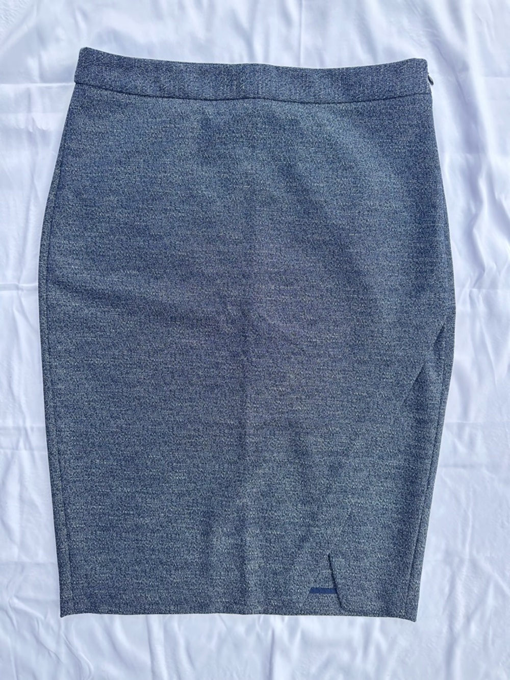 Banana Republic Heathered Navy blue Pencil Skirt